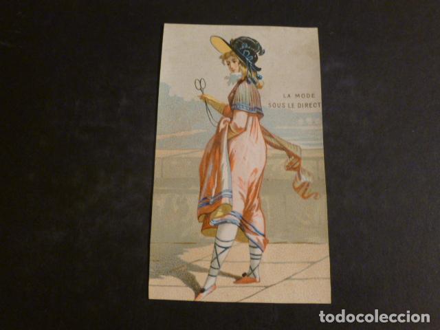 Coleccionismo cromos antiguos: MUJER A LA MODA CROMO SIGLO XIX - Foto 1