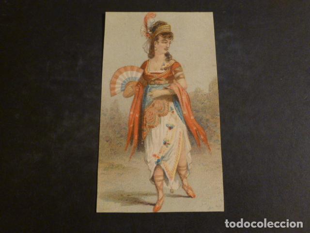 Coleccionismo cromos antiguos: MUJER A LA MODA CROMO SIGLO XIX - Foto 1