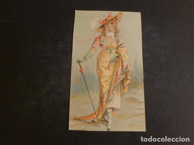 Coleccionismo cromos antiguos: MUJER A LA MODA CROMO SIGLO XIX - Foto 1