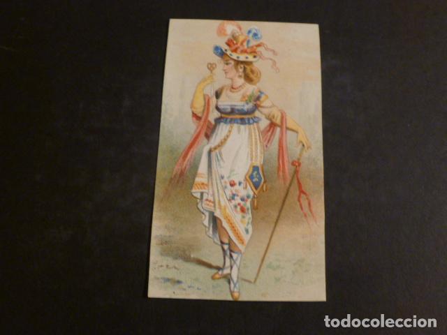 Coleccionismo cromos antiguos: MUJER A LA MODA CROMO SIGLO XIX - Foto 1
