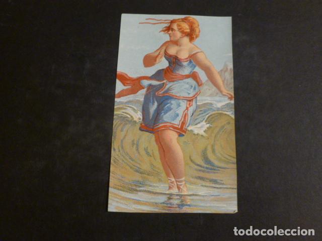 Coleccionismo cromos antiguos: MUJER A LA MODA CROMO SIGLO XIX - Foto 1