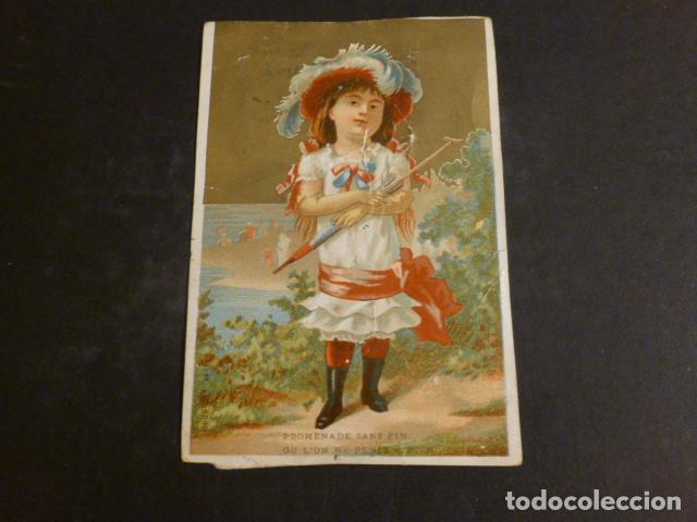 Coleccionismo cromos antiguos: NI&Ntilde;A ELEGANTE CROMO SIGLO XIX