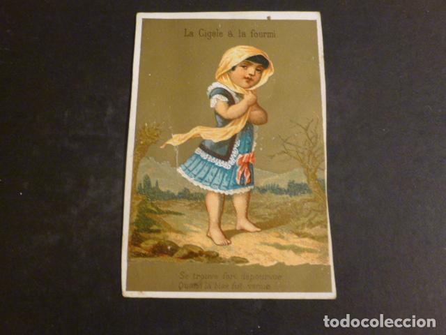 Colecionismo Cromos antigos: NI&Ntilde;A EN EL CAMPO CROMO SIGLO XIX