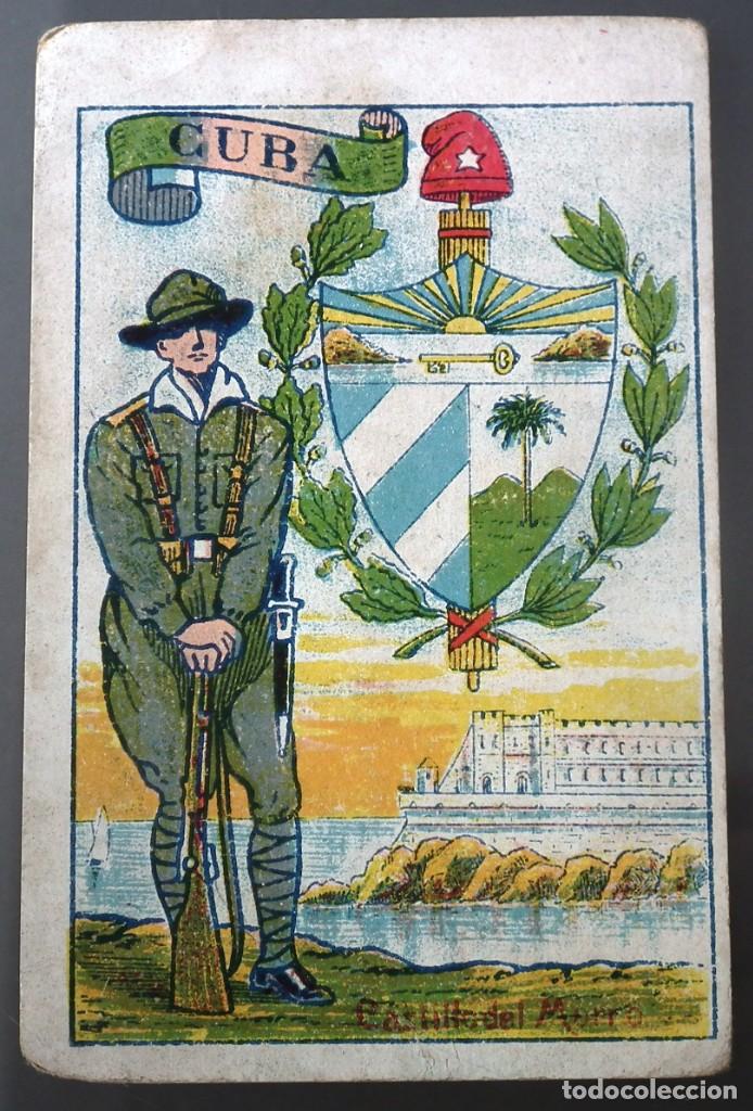 Coleccionismo cromos antiguos: CROMO ESCUDOS, UNIFORMES Y EDIFICIOS NACIONALES - CUBA - Foto 1