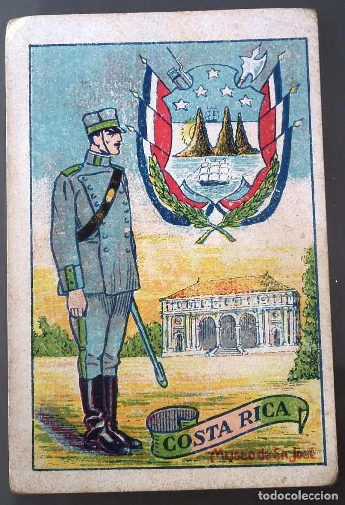 CROMO ESCUDOS, UNIFORMES Y EDIFICIOS NACIONALES - COSTA RICA