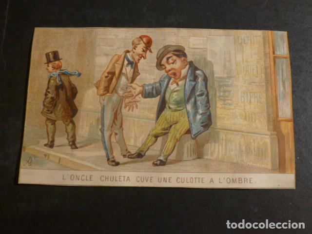 Colecionismo Cromos antigos: EL TIO CHULETA EN PARIS ANTIGUO CROMO