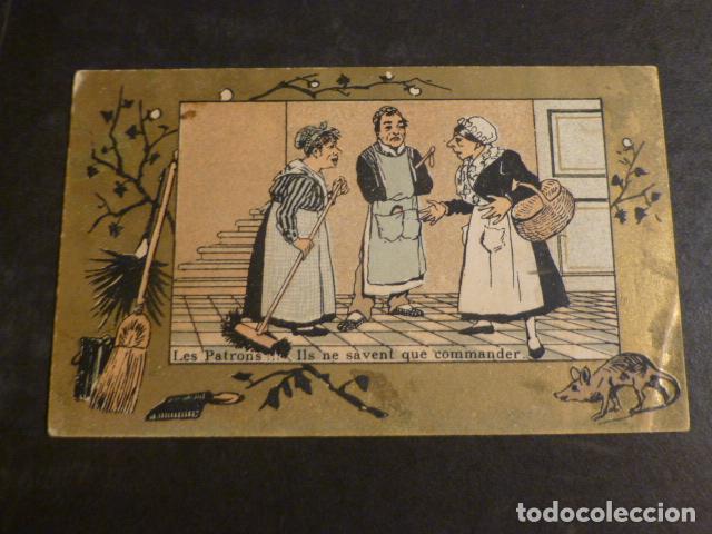 Coleccionismo cromos antiguos: ESCENA COMICA CRIADAS ANTIGUO CROMO - Foto 1