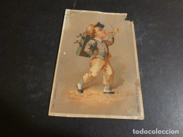 Colecionismo Cromos antigos: NI&Ntilde;O CARTERO ANTIGUO CROMO
