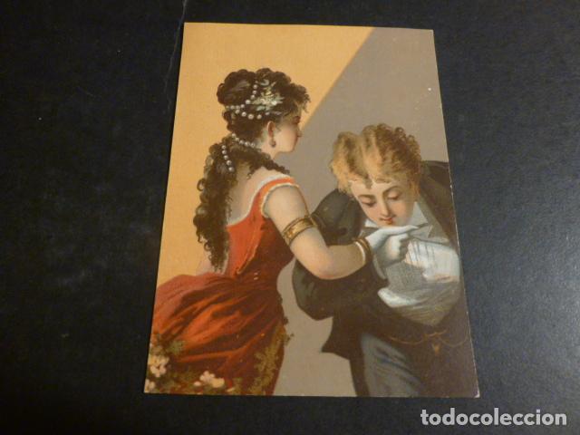 Colecionismo Cromos antigos: PAREJA GALANTE ANTIGUO CROMO