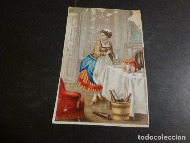Coleccionismo cromos antiguos: MUJER ELEGANTE ANTIGUO CROMO - Foto 1