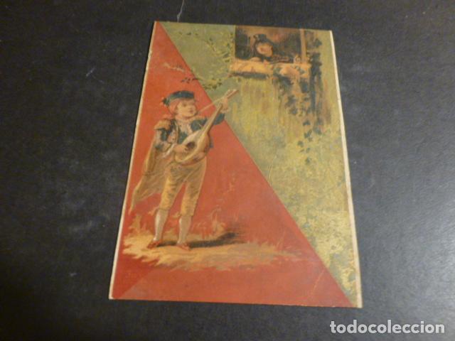Coleccionismo cromos antiguos: ESCENA DE PASATIEMPO ANTIGUO CROMO - Foto 1