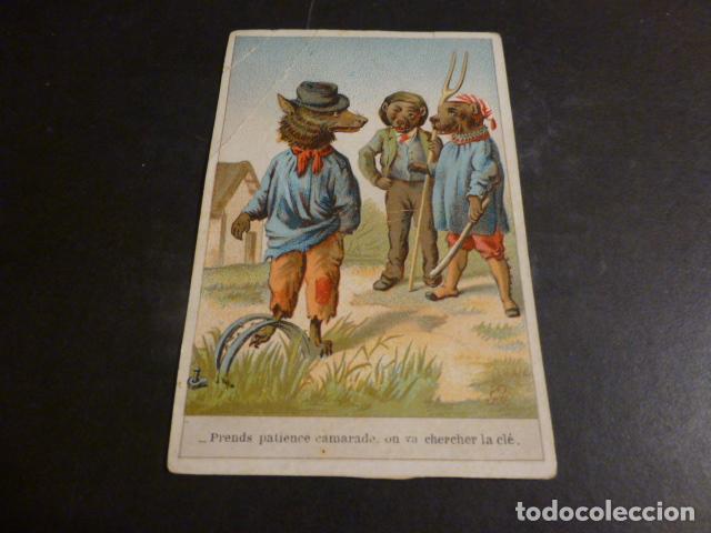Collectable Antique Stickers: ESCENA FABULA ANTIGUO CROMO
