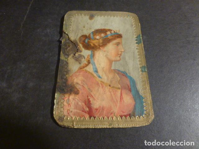 Coleccionismo cromos antiguos: MUJER ELGANTE ANTIGUO CROMO - Foto 1