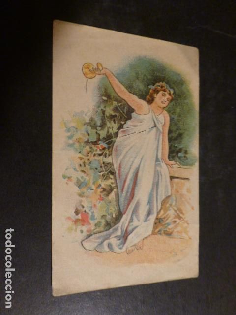 Sammeln alte Sammelbilder: MUJER ELGANTE ANTIGUO CROMO