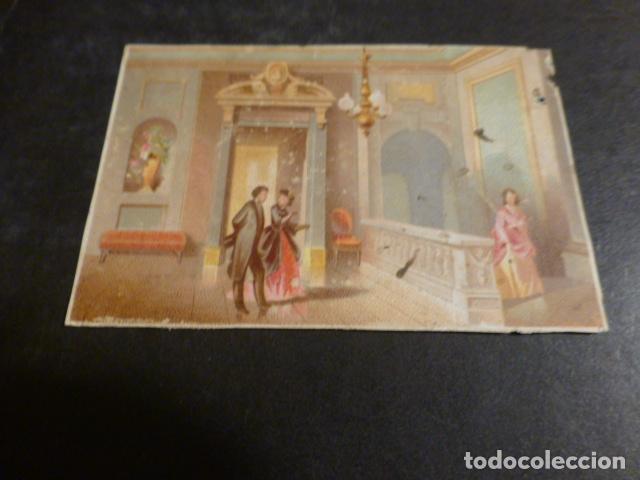 Collezionismo Figurine antiche: ESCENA PALACIEGA ANTIGUO CROMO