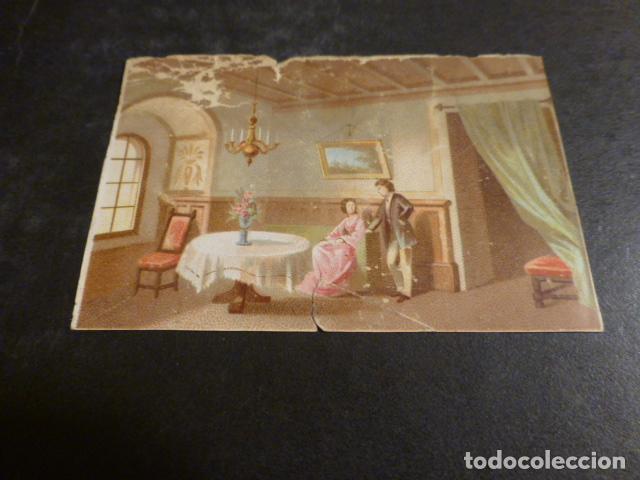 Colecionismo Cromos antigos: ESCENA PALACIEGA ANTIGUO CROMO