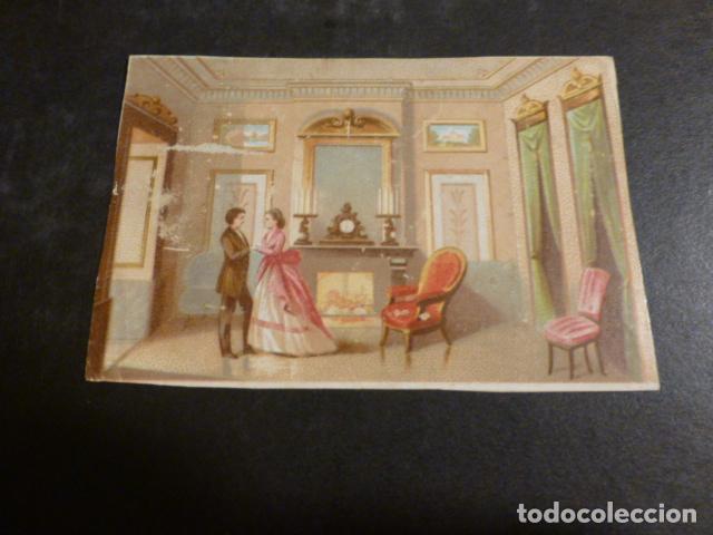 Collectable Antique Stickers: ESCENA PALACIEGA ANTIGUO CROMO