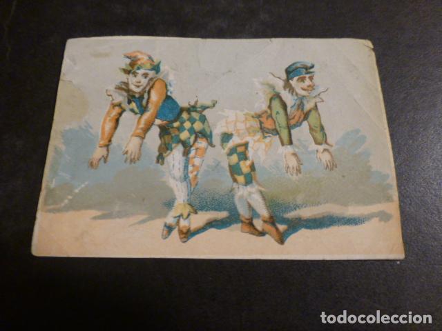 Coleccionismo cromos antiguos: ARLEQUINES ANTIGUO CROMO - Foto 1