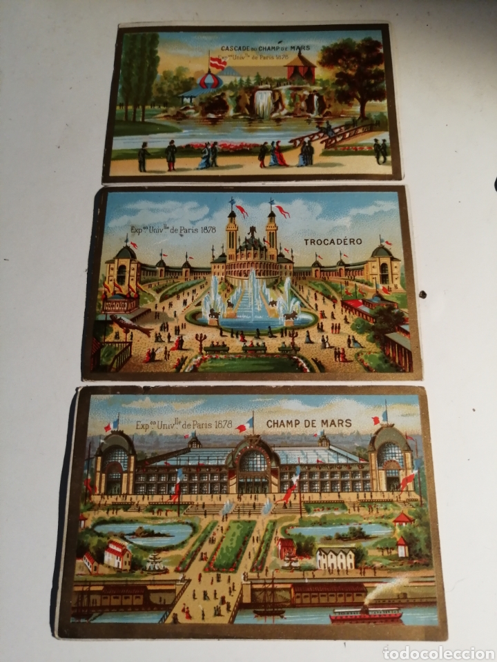 Coleccionismo cromos antiguos: Cromos Exposicion Universal de Paris 1878 - Foto 1