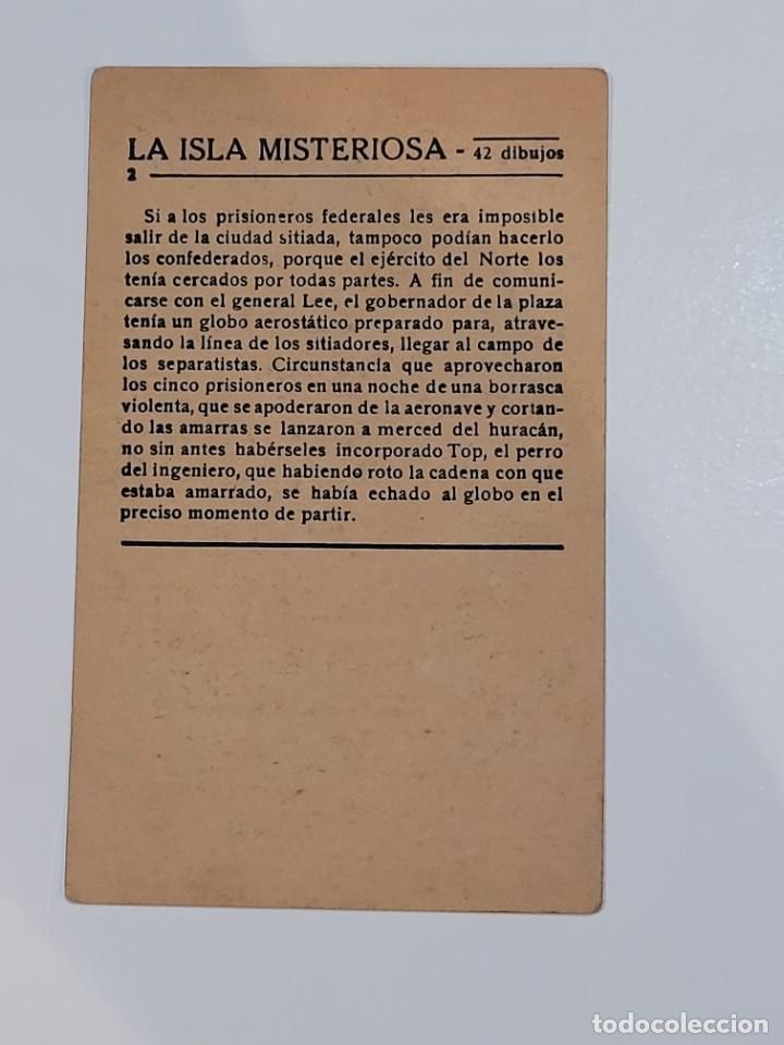 Coleccionismo cromos antiguos: CROMO NUMERO 2 LA ISLA MISTERIOSA - Foto 2