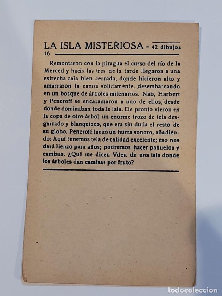 Coleccionismo cromos antiguos: CROMO NUMERO 6 LA ISLA MISTERIOSA - Foto 2