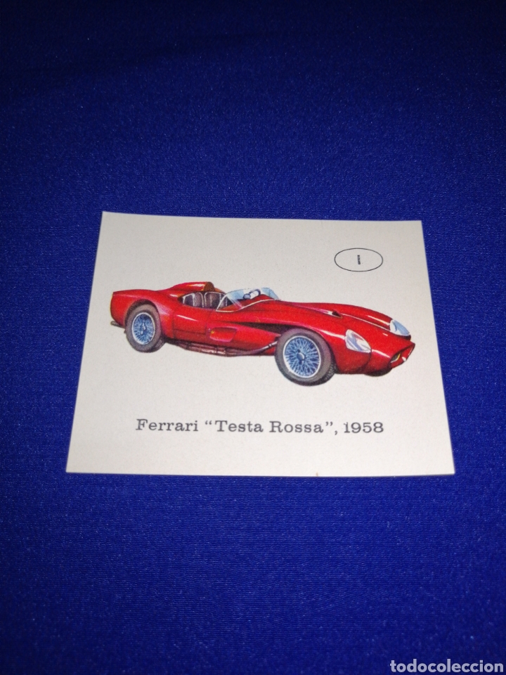 Coleccionismo cromos antiguos: CROMO COCHE FERRARI TESTA ROSA 1958