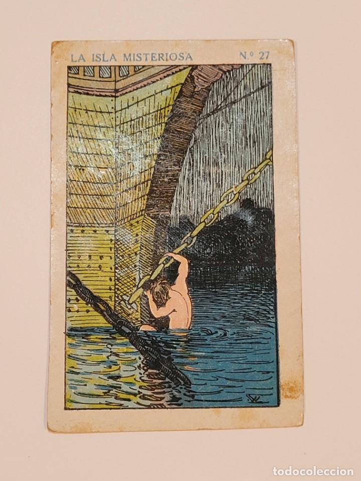 Coleccionismo cromos antiguos: CROMO NUMERO 27 LA ISLA MISTERIOSA - Foto 1