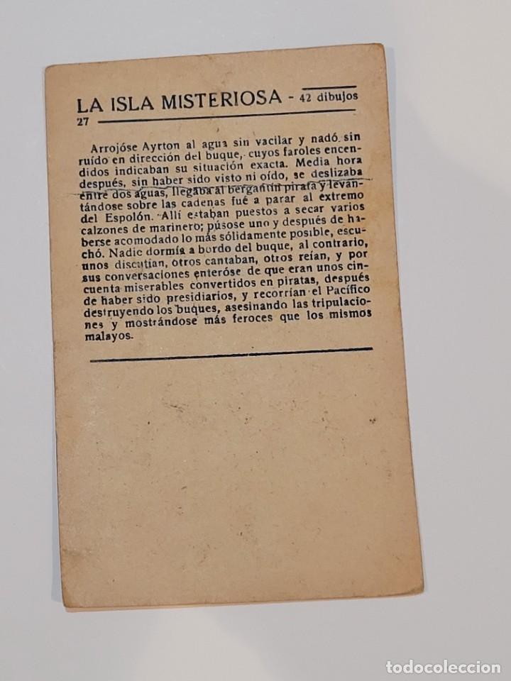 Coleccionismo cromos antiguos: CROMO NUMERO 27 LA ISLA MISTERIOSA - Foto 2