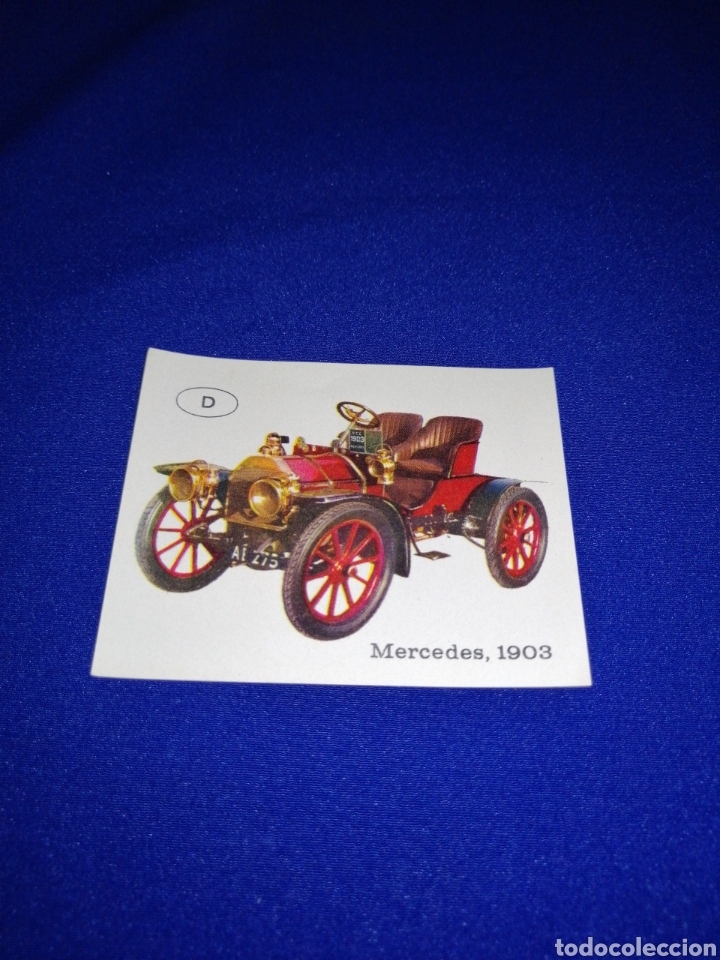 Collectable Antique Stickers: CROMO COCHE MERCEDES 1903