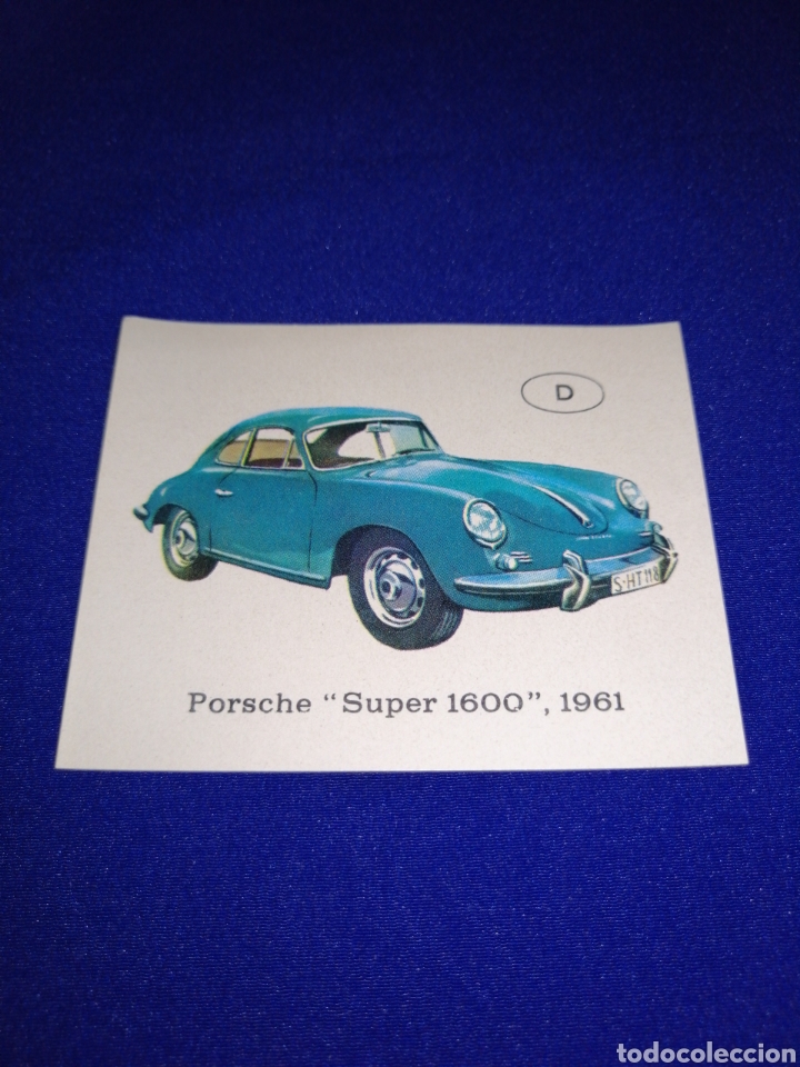 Colecionismo Cromos antigos: CROMO COCHE PORCHE SUPER 1600 1961