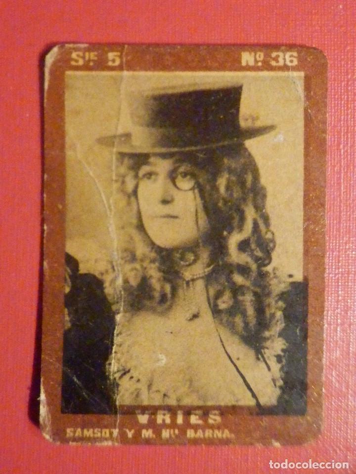 Colecionismo Cromos antigos: CROMO FOTOTIPIA CAJAS DE CERILLAS N&ordm; 36 SERIE 5 - Vries - Artistas del Cupl&eacute;