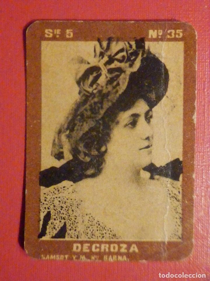 Colecionismo Cromos antigos: CROMO FOTOTIPIA CAJAS DE CERILLAS N&ordm; 35 SERIE 5 - Decroza - Artistas del Cupl&eacute;