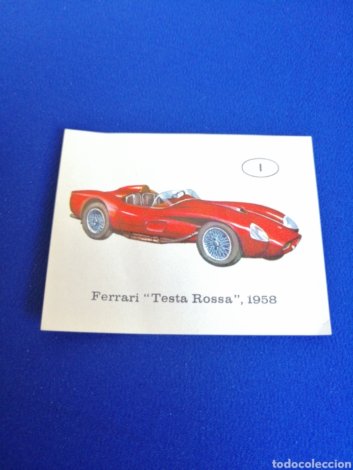 Coleccionismo cromos antiguos: CROMO COCHE FERRARI TESTA ROSA 1958