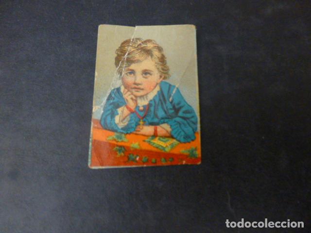 Coleccionismo cromos antiguos: NI&Ntilde;O CROMO SIGLO XIX - Foto 1