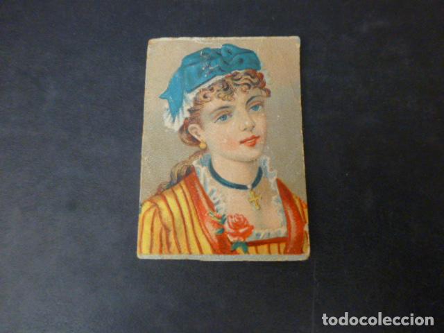 Coleccionismo cromos antiguos: MUJER ELEGANTE CROMO SIGLO XIX - Foto 1