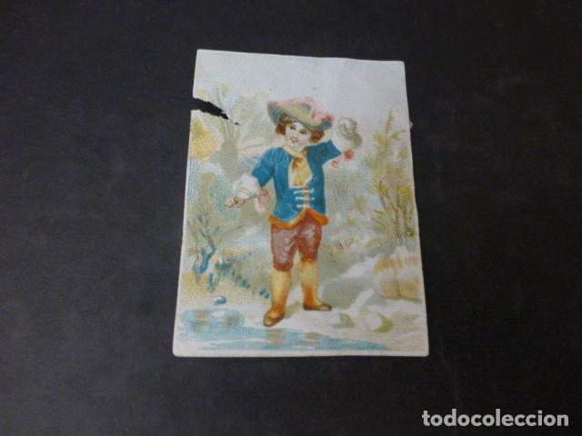 Coleccionismo cromos antiguos: NI&Ntilde;O CROMO SIGLO XIX - Foto 1