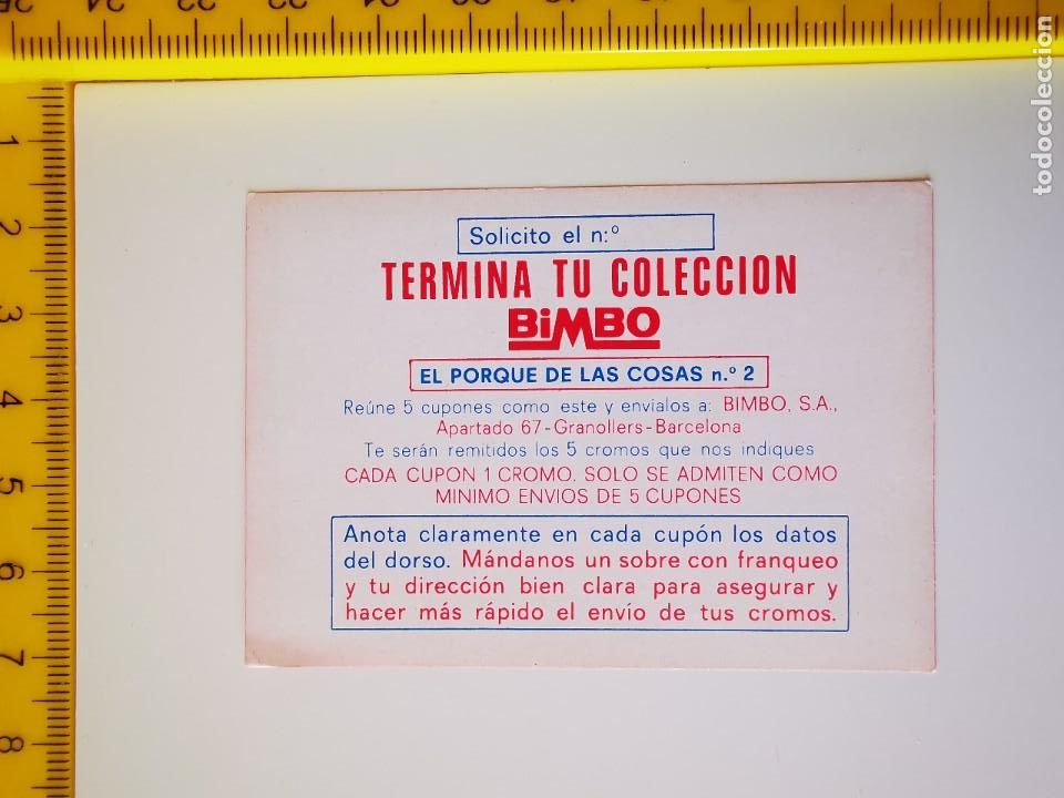 Sammeln alte Sammelbilder: CROMO VALE CUPON EL PORQUE DE LAS COSAS 2 PANRICO BIMBO TERMINA TU COLECCION