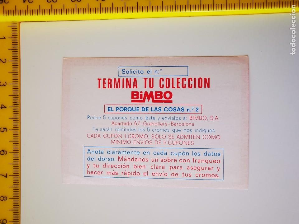 Sammeln alte Sammelbilder: CROMO VALE CUPON EL PORQUE DE LAS COSAS 2 PANRICO BIMBO TERMINA TU COLECCION