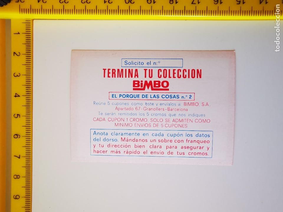 Sammeln alte Sammelbilder: CROMO VALE CUPON EL PORQUE DE LAS COSAS 2 PANRICO BIMBO TERMINA TU COLECCION