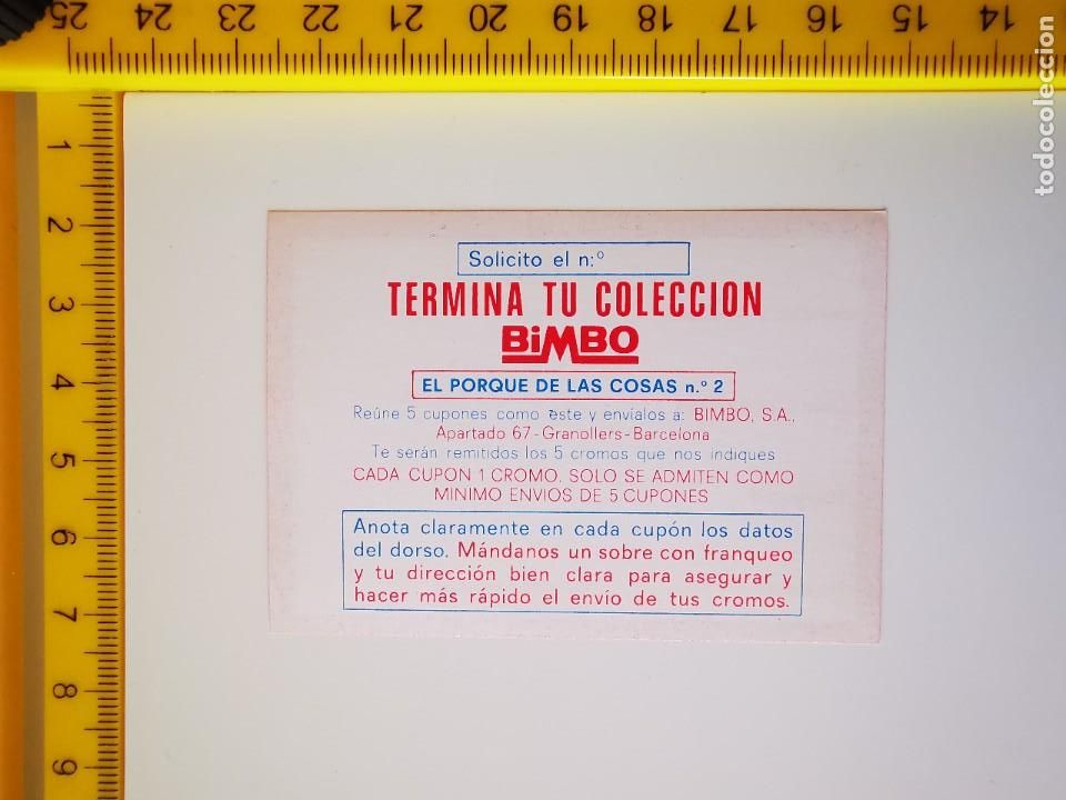 Sammeln alte Sammelbilder: CROMO VALE CUPON EL PORQUE DE LAS COSAS 2 PANRICO BIMBO TERMINA TU COLECCION