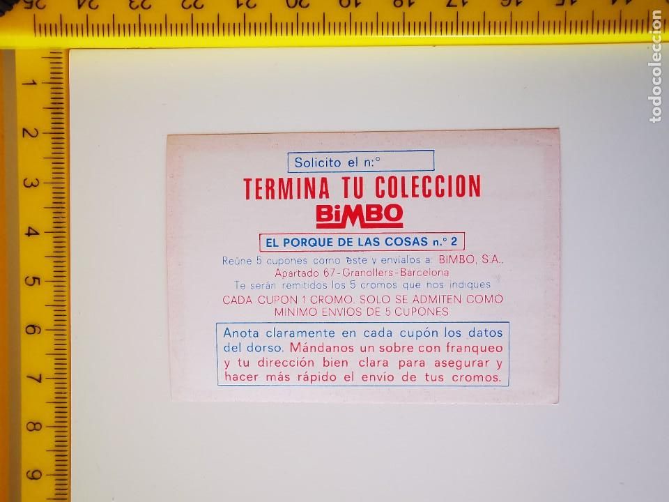 Sammeln alte Sammelbilder: CROMO VALE CUPON EL PORQUE DE LAS COSAS 2 PANRICO BIMBO TERMINA TU COLECCION
