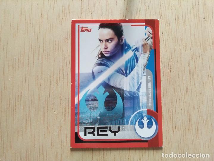 Coleccionismo cromos antiguos: CROMO STAR WARS 315 REY TOPPS - Foto 1