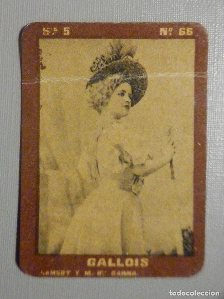 Colecionismo Cromos antigos: CROMO FOTOTIPIA CAJAS DE CERILLAS N&ordm; 66 SERIE 5 - Gallois - Artistas del Cupl&eacute;