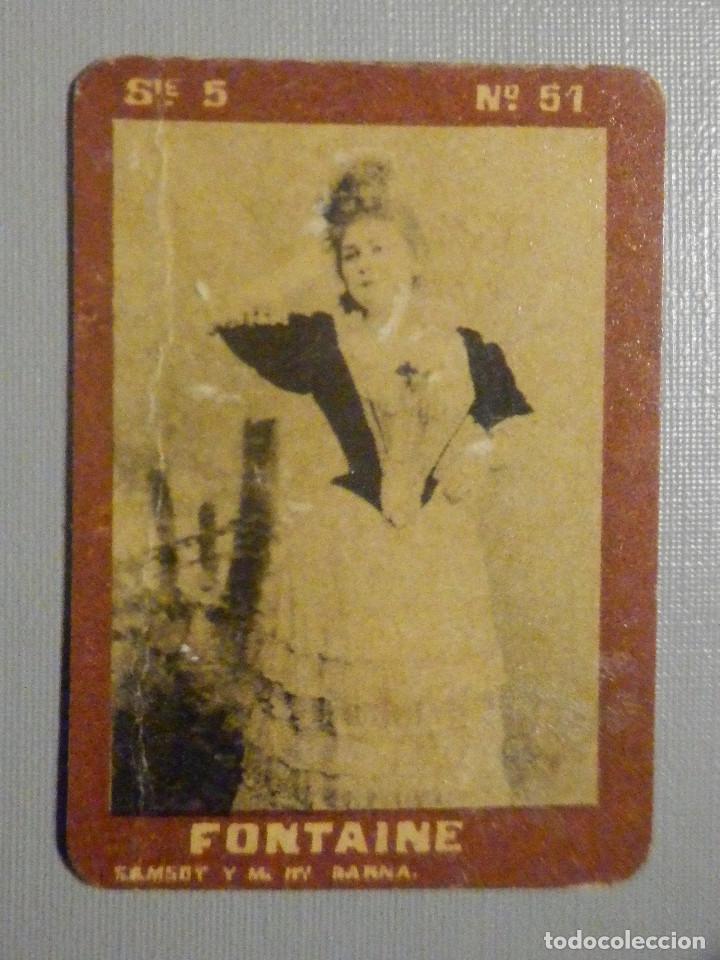 Colecionismo Cromos antigos: CROMO FOTOTIPIA CAJAS DE CERILLAS N&ordm; 51 SERIE 5 - Fontaine - Artistas del Cupl&eacute;
