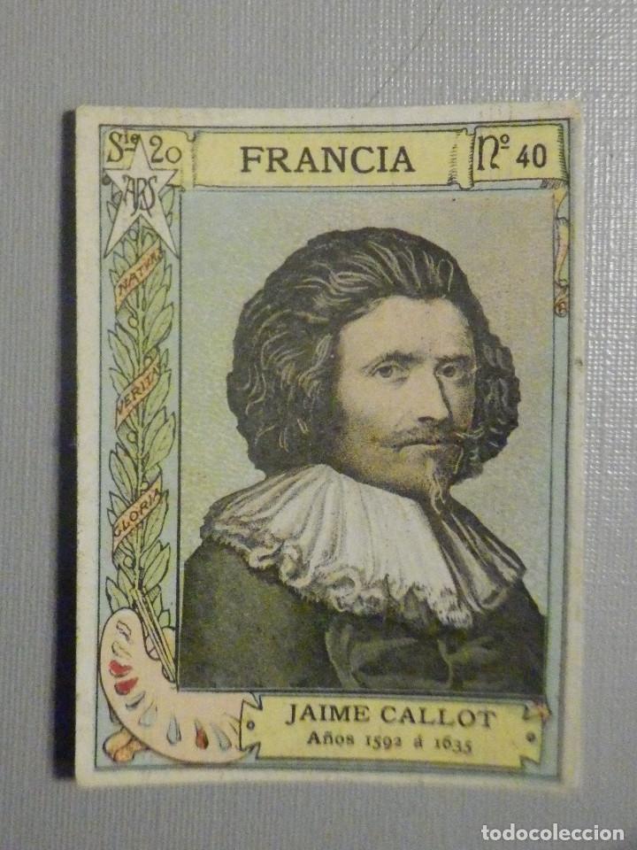 Colecionismo Cromos antigos: CROMO FOTOTIPIA CAJAS DE CERILLAS N&ordm; 40 SERIE 20 - Jaime Callot - Pintores