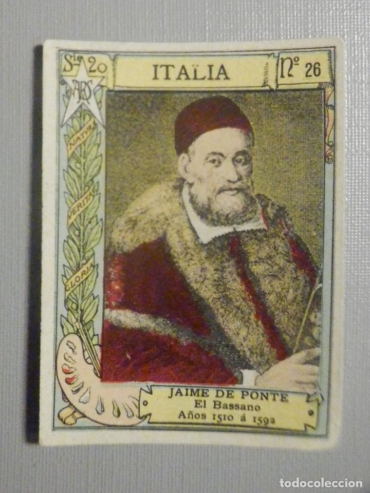 Colecionismo Cromos antigos: CROMO FOTOTIPIA CAJAS DE CERILLAS N&ordm; 26 SERIE 20 - Jaime de Ponte - Pintores