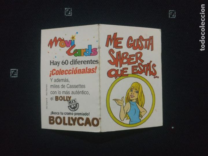 Coleccionismo cromos antiguos: BOLLYCAO - MOVICARDS ME GUSTA SABER QUE EST&Aacute;S... A&Ntilde;O 1996 CROMO MOVI CARDS / PHOSKITOS PANRICO