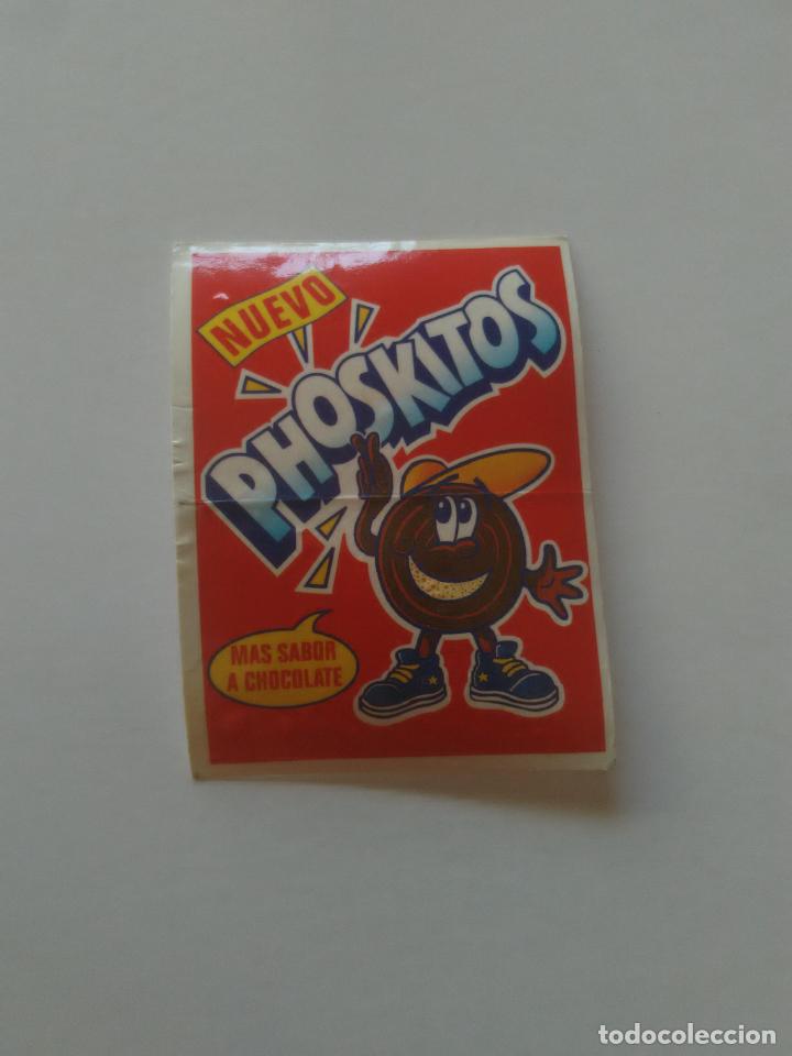 Coleccionismo cromos antiguos: ANTIGUO CROMO PEGATINA NUEVO PHOSKITOS M&Aacute;S SABOR A CHOCOLATE, A&Ntilde;OS 90