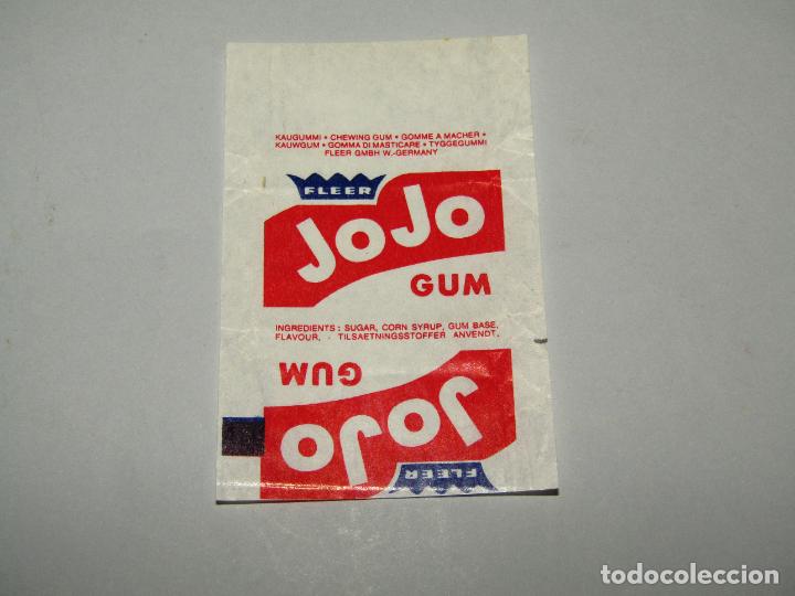 Coleccionismo cromos antiguos: Antiguo Envoltorio de Chicle Bubble Gum JOJO de FLEER - Foto 2