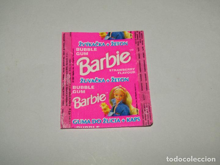 Coleccionismo cromos antiguos: Antiguo Envoltorio de Chicle Bubble Gum BARBIE - Foto 1